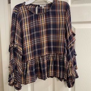 Dizzy Lizzy Flannel Top